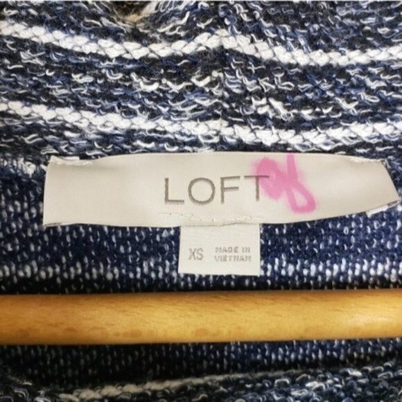 LOFT | Striped Cowl Neck Tunic Sweater - Picture 3 of 5